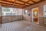 Covered terrace/deck from second floor unit