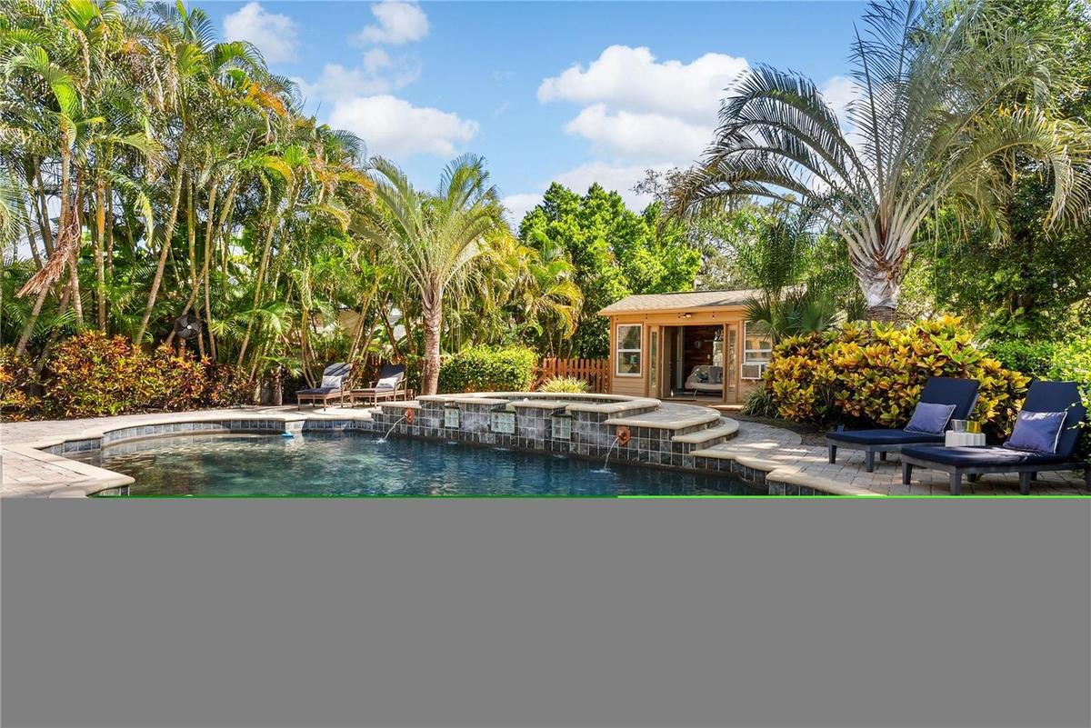 Pool with Tropical Landscaping