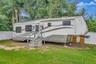 View of RV and Stairway leading to Entrance.