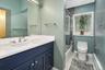 Updated hall bath.