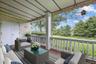 Covered deck - Furniture virtually staged.