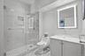 This is the bathroom attached to the second bedroom.
