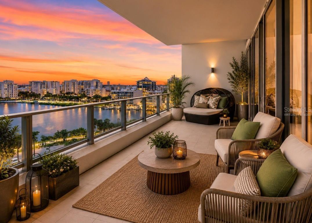 Virtually Staged Balcony