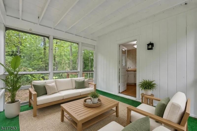 virtually staged sunroom