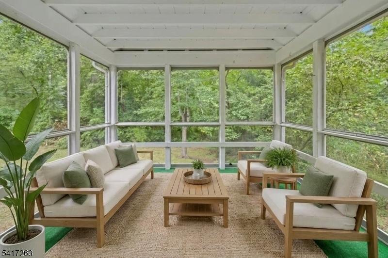 virtually staged sunroom