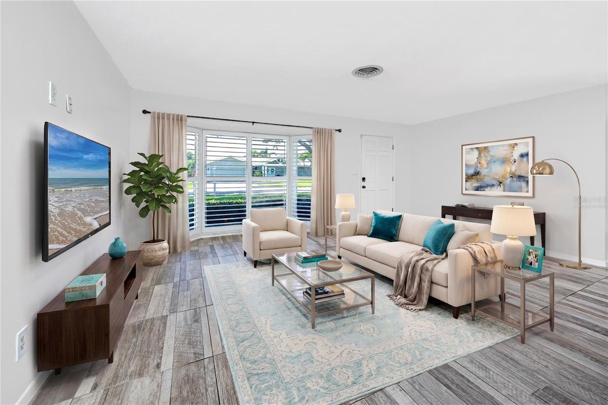 Virtually Staged Living Room