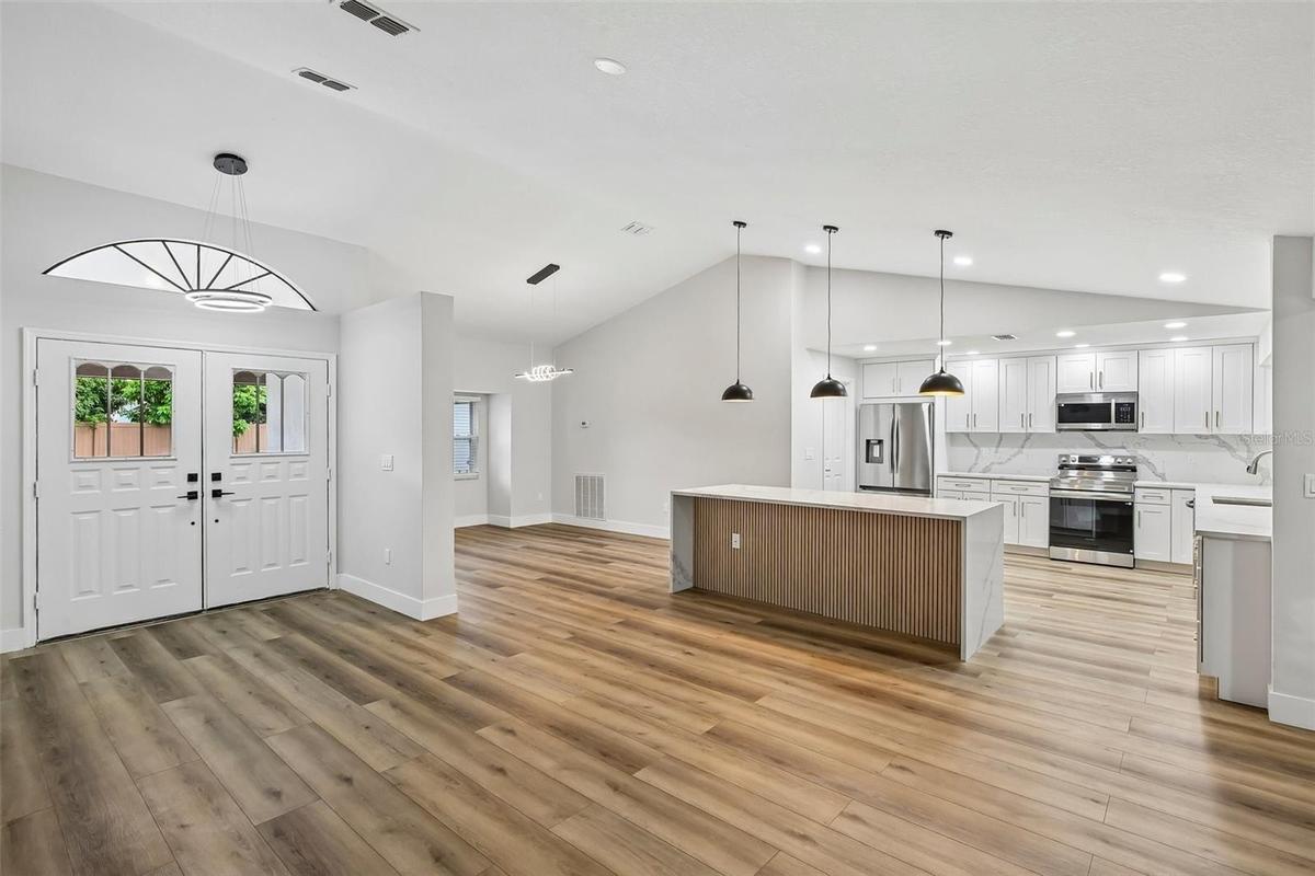 Entry Foyer & Open Concept Living