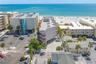 Aerial facing the beach