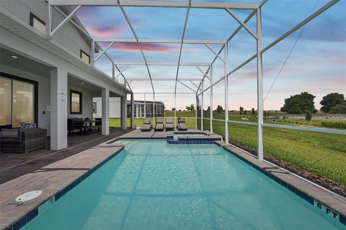 Amazing pool with firework views