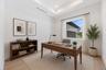 Virtually staged dedicated office / study room.