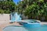 Spa and storage for your beach/pool toys.