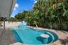 Generous oversized pool and spa