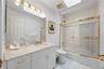 Hall Bathroom with glass door Shower/Tub
