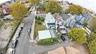 Aerial perspective of suburban area