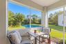 Patio overlooking conservation & pond
