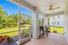 Patio overlooking conservation & pond