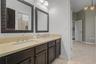 Jack and Jill Bathroom with dual vanities
