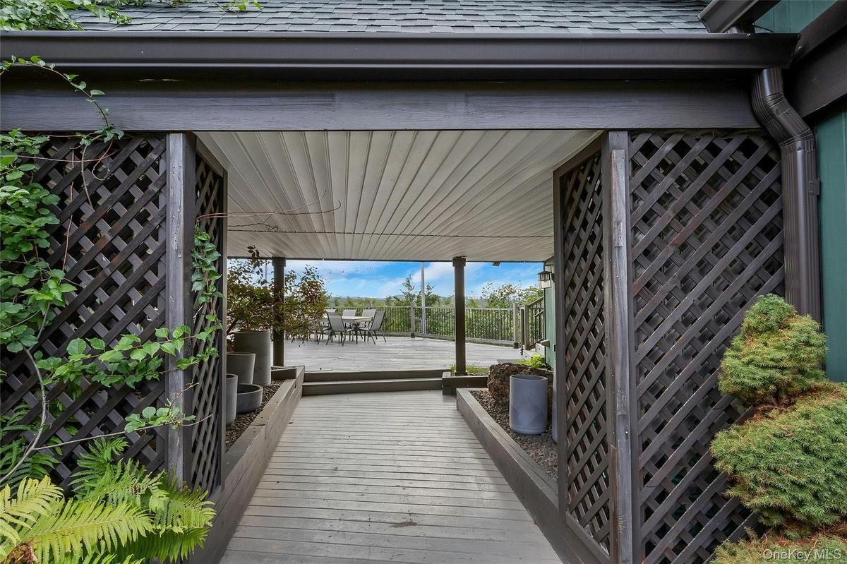 Path to deck and backyard