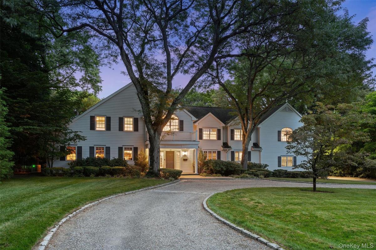 Impressive colonial with circular driveway