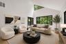 Living Room with sliders to Deck