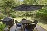 Exceptionally private patio with wooded views
