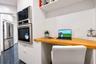 WORK STATION INSIDE THE SCULLER PREP KITCHEN