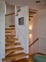 Stairs with wood finished floors