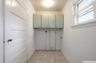 washer dryer hook up in first floor bath