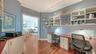 Office with Custom Shelving and Cabinetry