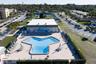 Aerial view of the pool