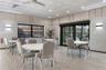 2nd Clubhouse set up for your games: Bridge, Mahjong, or just to socialize! Also, the outside patio area.