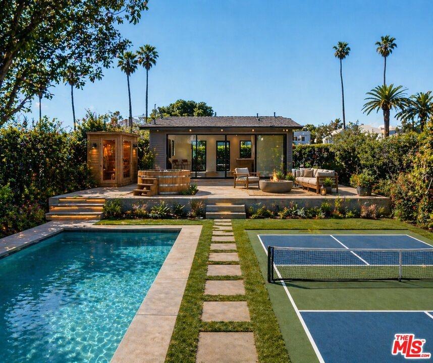 Back yard & wellness area rend