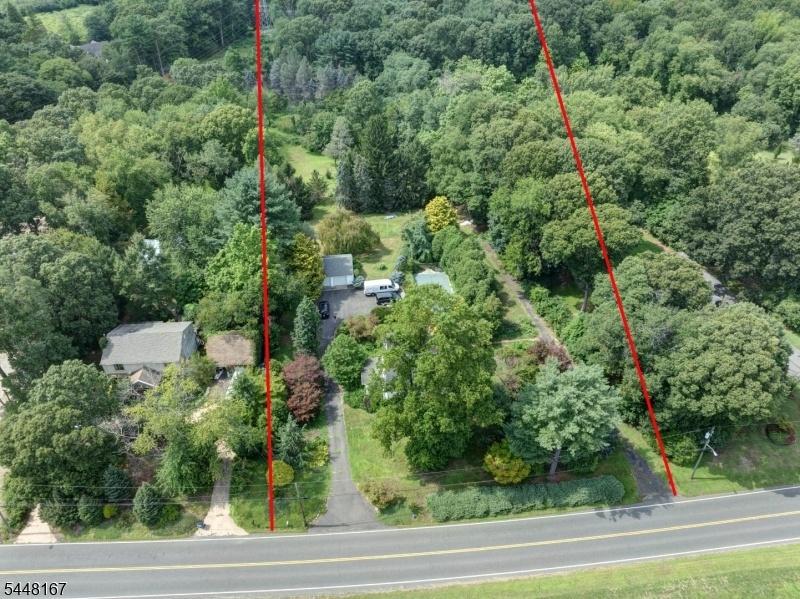 Aerial View with Property Lin