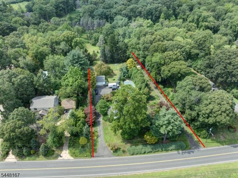 Aerial View with Property Lin