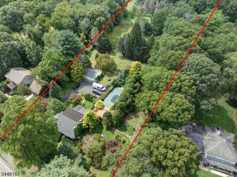 Aerial View with Property Lin