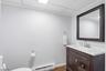 Basement half bath