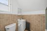 Attic bathroom left side view