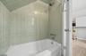 Attic bathroom right side view