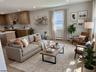 Virtually staged living room