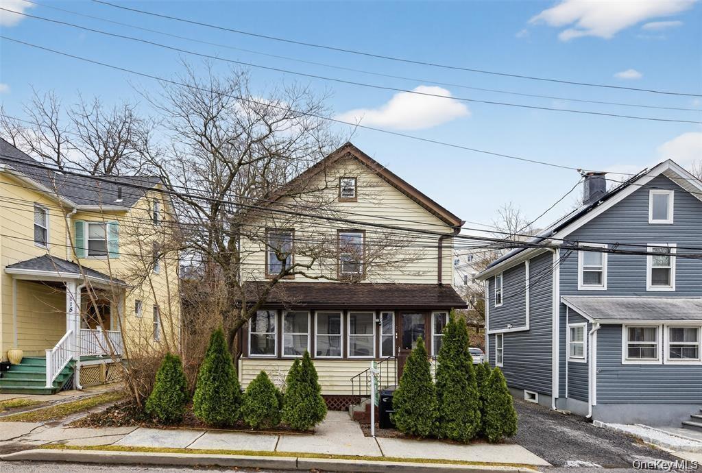 Duplex with walk up attic (storage ) and full unfinished basement. Off street Parking