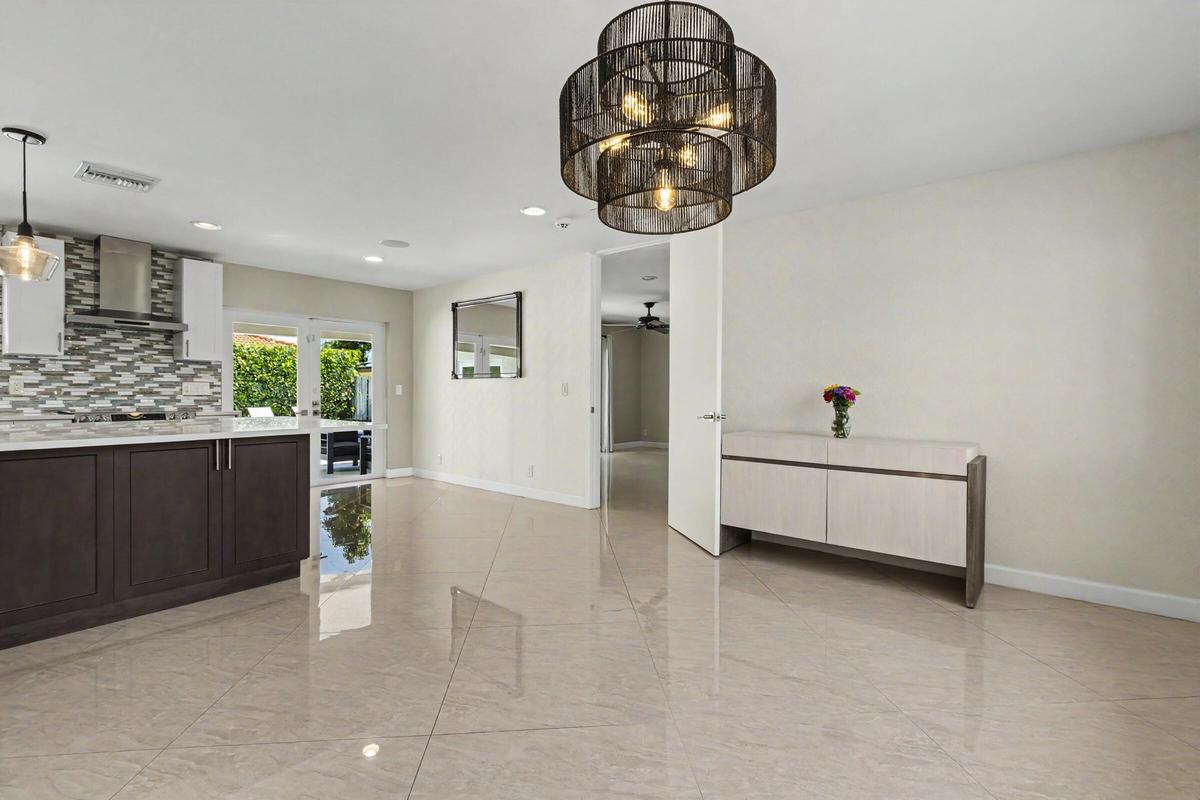 kitchen and dining