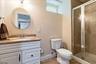 Basement full bath w/shower