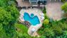 Aerial of backyard