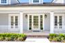 Classic French doors complementing the timeless Coastal Colonial Architecture