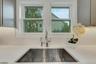 Kitchen overlooking the yard
