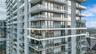 High-rise architecture featuring wrap-around glass balconies, floor-to-ceiling windows, and integrated LED exterior lighting