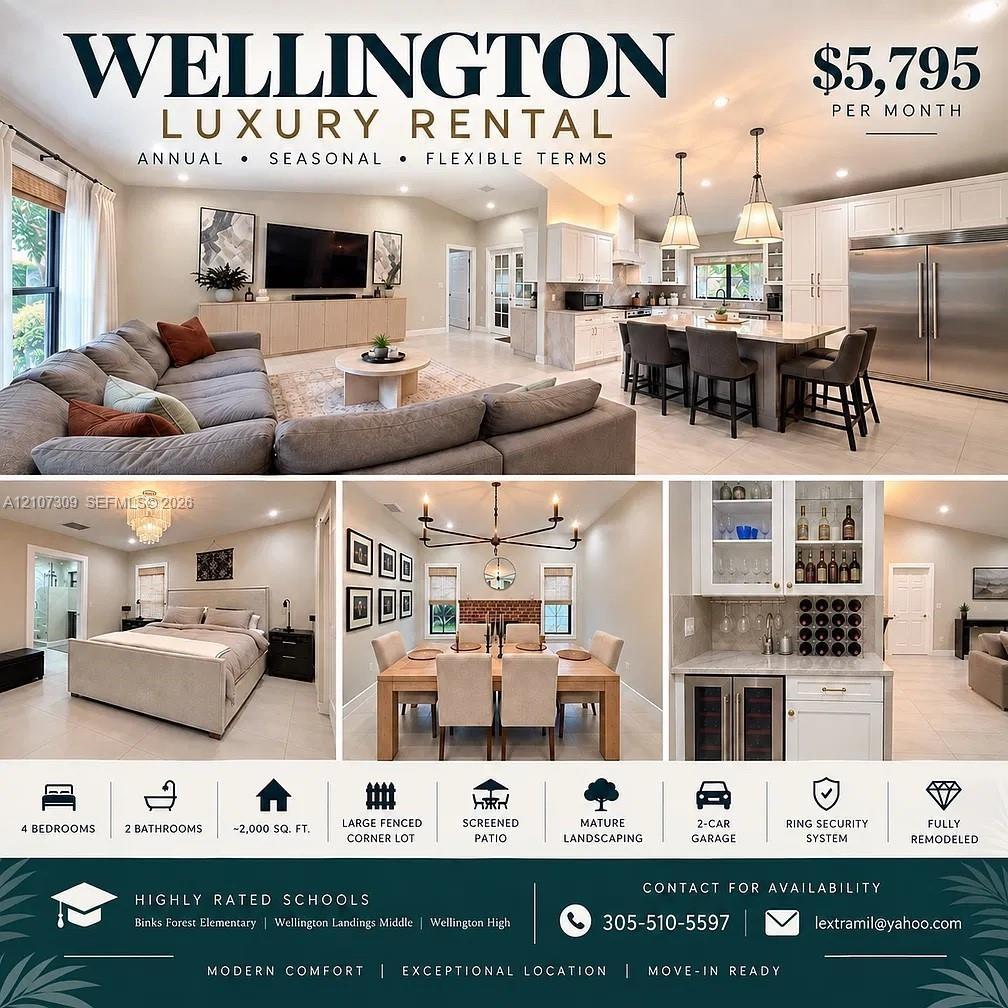 Real Estate Marketing Flyer. Summarizing the physical specifications and monthly financial requirements for the property