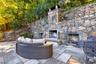 outdoor living with fireplace