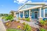 Expansive porch with pavers