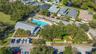 Community center, playground pool, and park